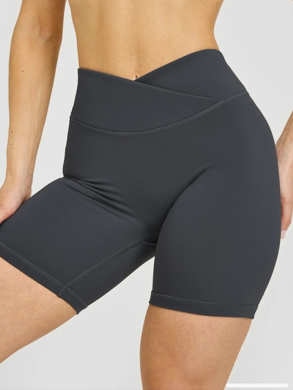 Oner Active Unified Wrap Shorts - Coal - Picture 2 of 5